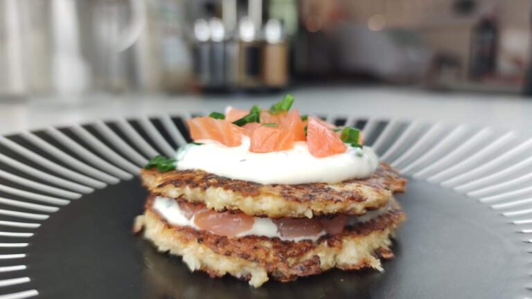 Röstis au saumon et à la ciboulette