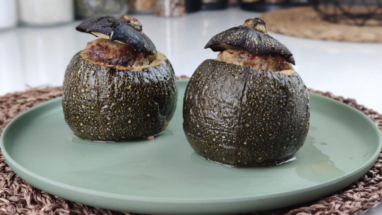 Courgettes farcies au boeuf épicé