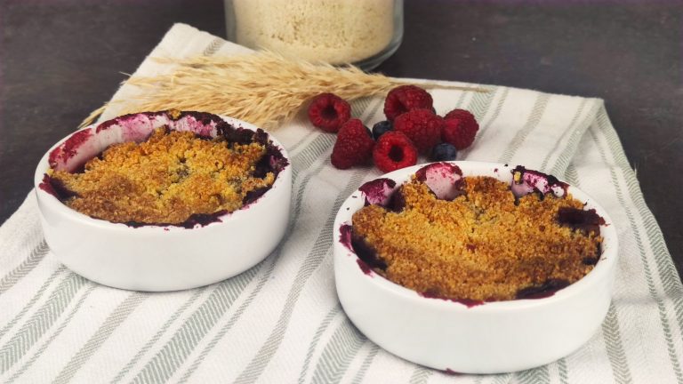 Crumbles aux fruits rouges