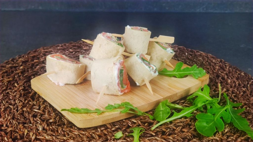 Wraps de saumon fumé