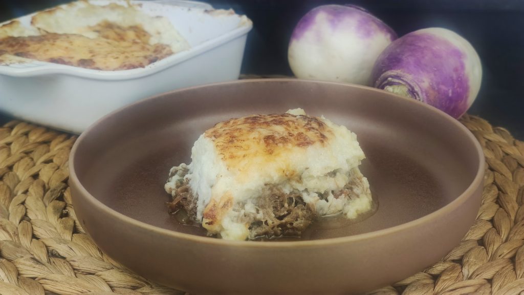 Parmentier de canard aux navets
