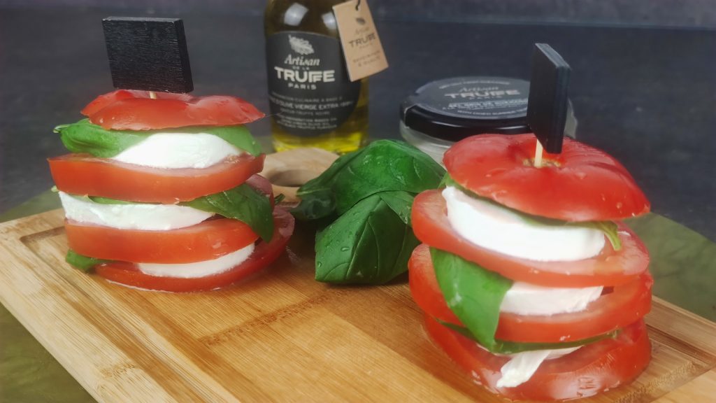 Mille-feuille de tomate mozzarella