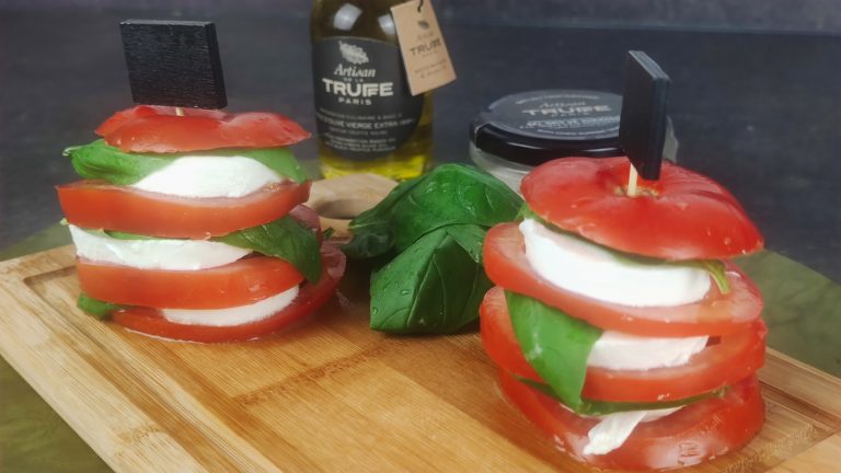 Mille-feuille de tomate mozzarella