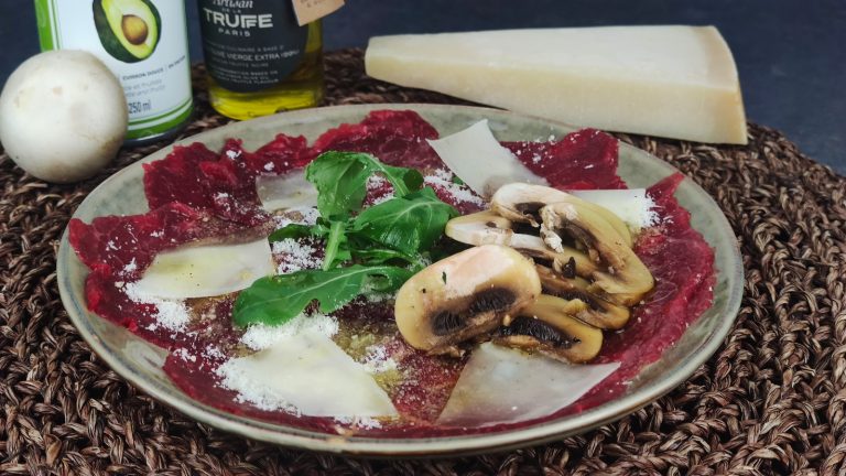 Carpaccio à l’huile de truffe