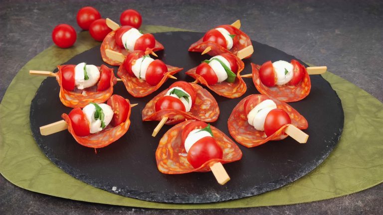 Minis-brochettes au chorizo
