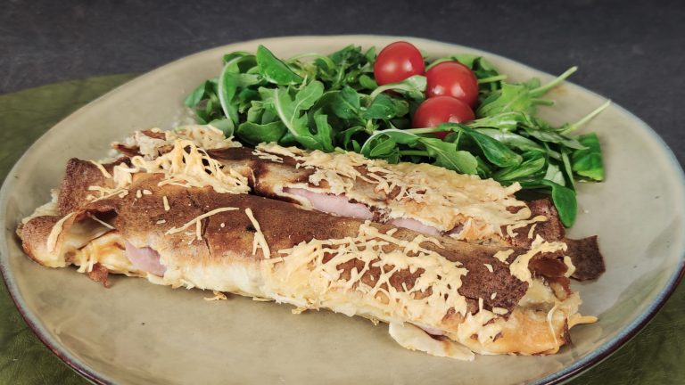 Crêpes au jambon et au cheddar