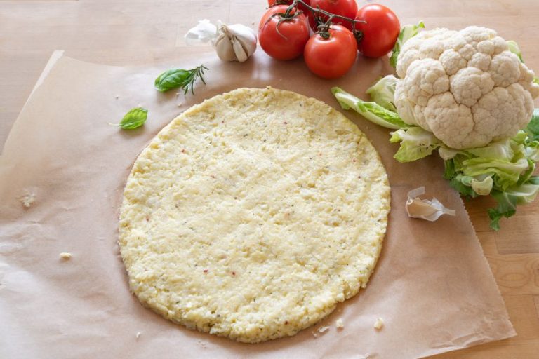 Pate à pizza au chou-fleur