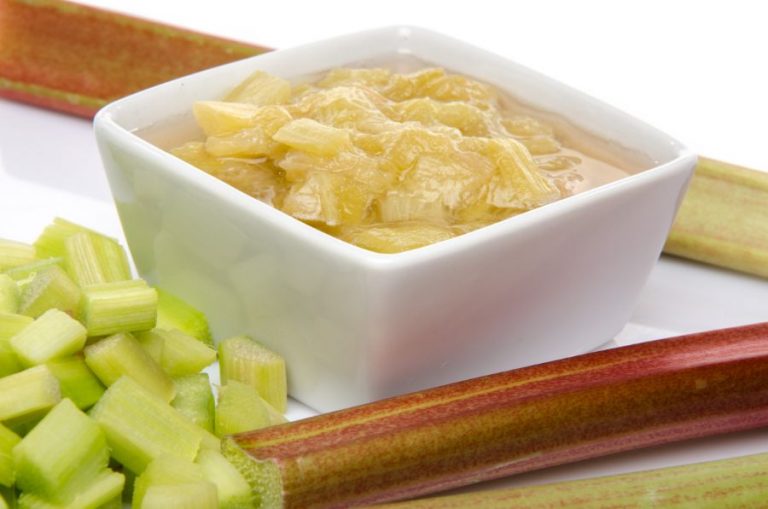 Compote de rhubarbe à la vanille